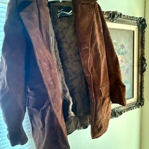 Vintage Women's Brown Suede Coat